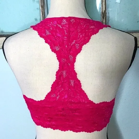 NWOT Sexy Bright Pink Lace Bralette - Picture 7 of 10